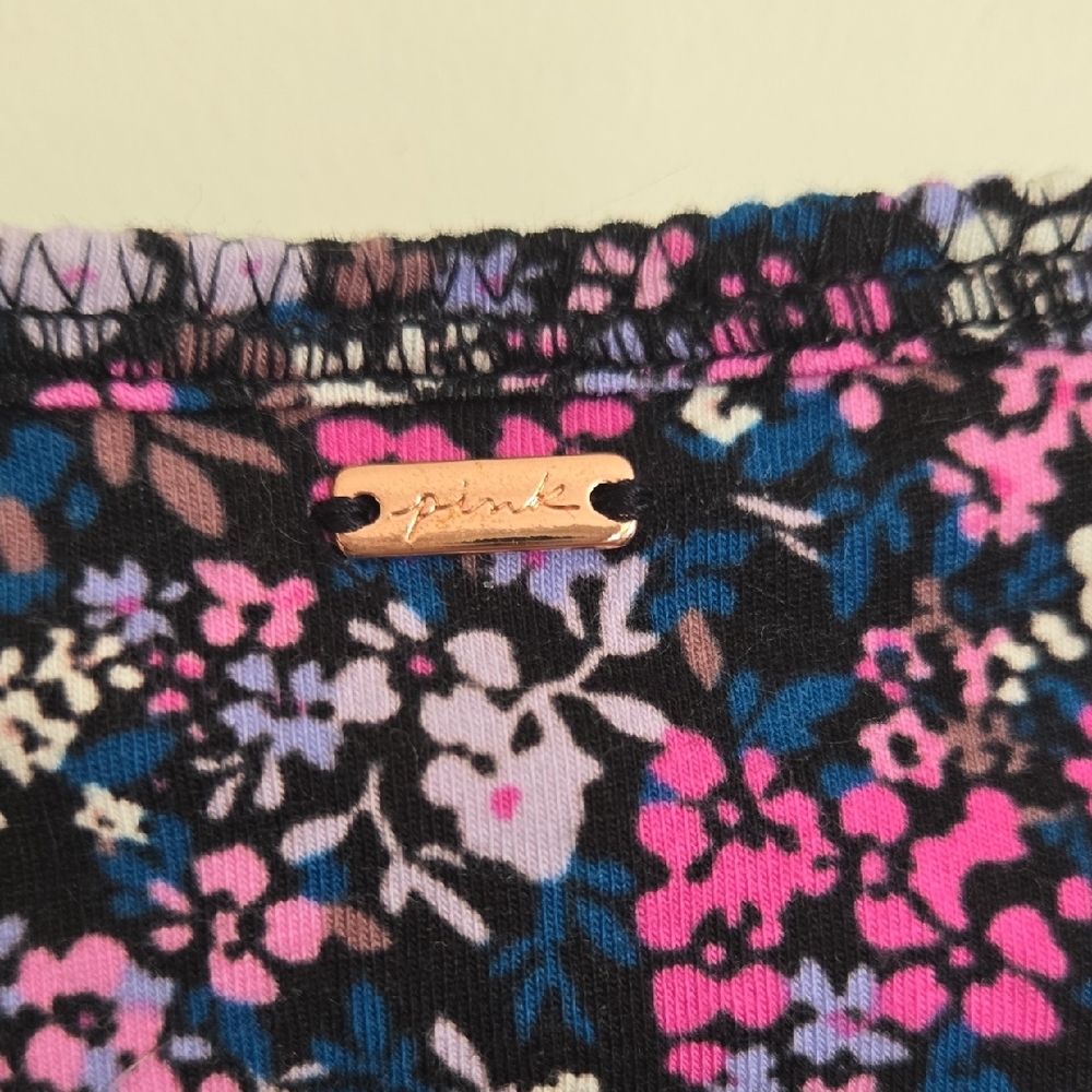 PINK Victoria's Secret Multicolor Floral Bodysuit- Med - Picture 4 of 5